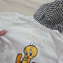 Load image into Gallery viewer, Vintage Tweety Ladybug Towel Sweater 18 months
