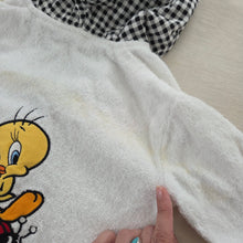 Load image into Gallery viewer, Vintage Tweety Ladybug Towel Sweater 18 months
