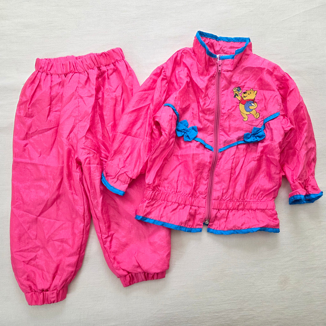 Vintage Pooh Matching Windbreaker Set 24m/2t
