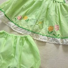 Load image into Gallery viewer, Vintage 2-Piece Garden Green Set 6-12 months
