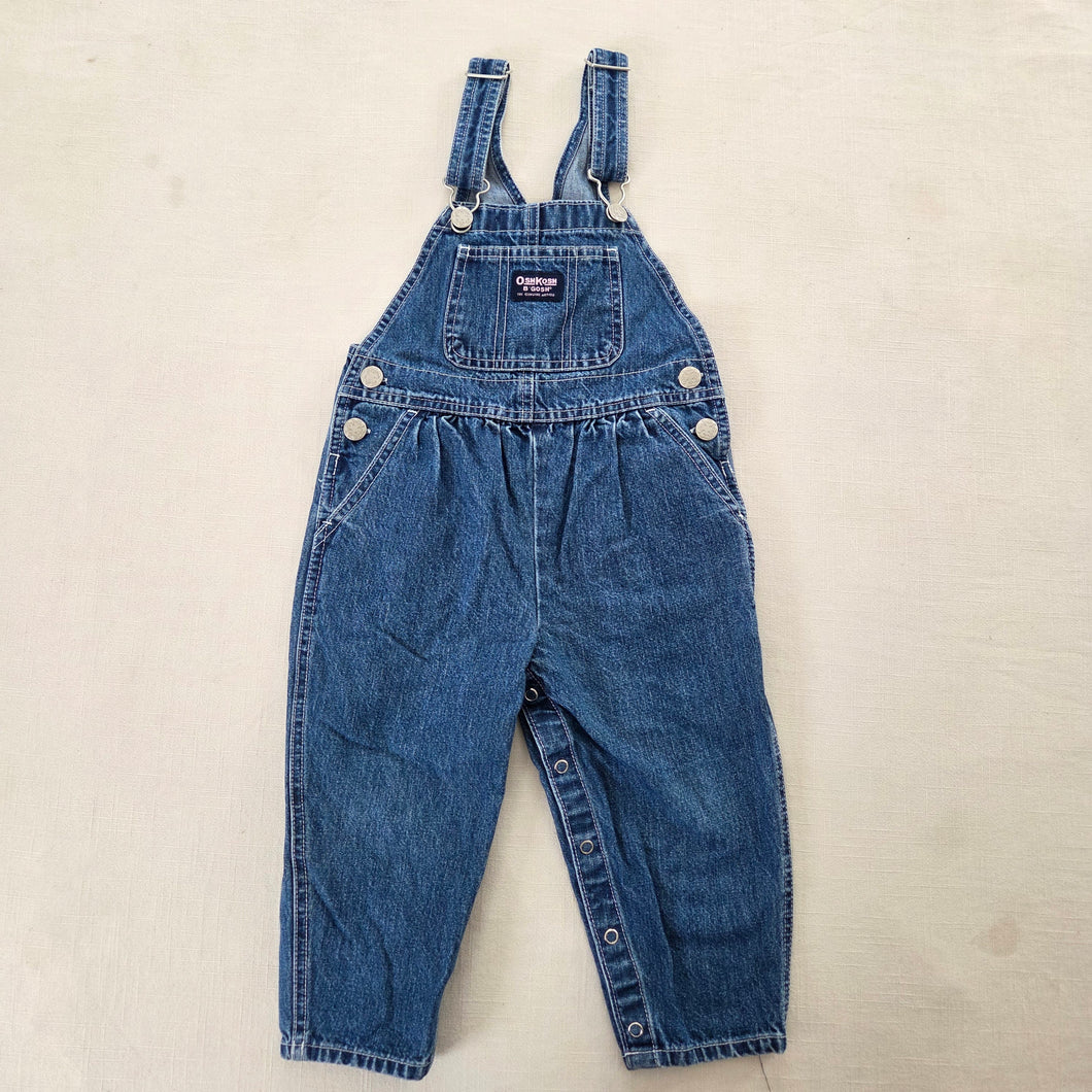 Vintage Oshkosh Denim Overalls 2t