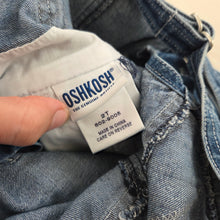 Load image into Gallery viewer, Vintage Oshkosh Denim Overalls 2t
