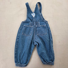 Load image into Gallery viewer, Vintage Oshkosh Girly Denim Overalls 12 months
