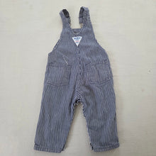 Load image into Gallery viewer, Vintage Oshkosh Engineer Striped Overalls 9-12 months
