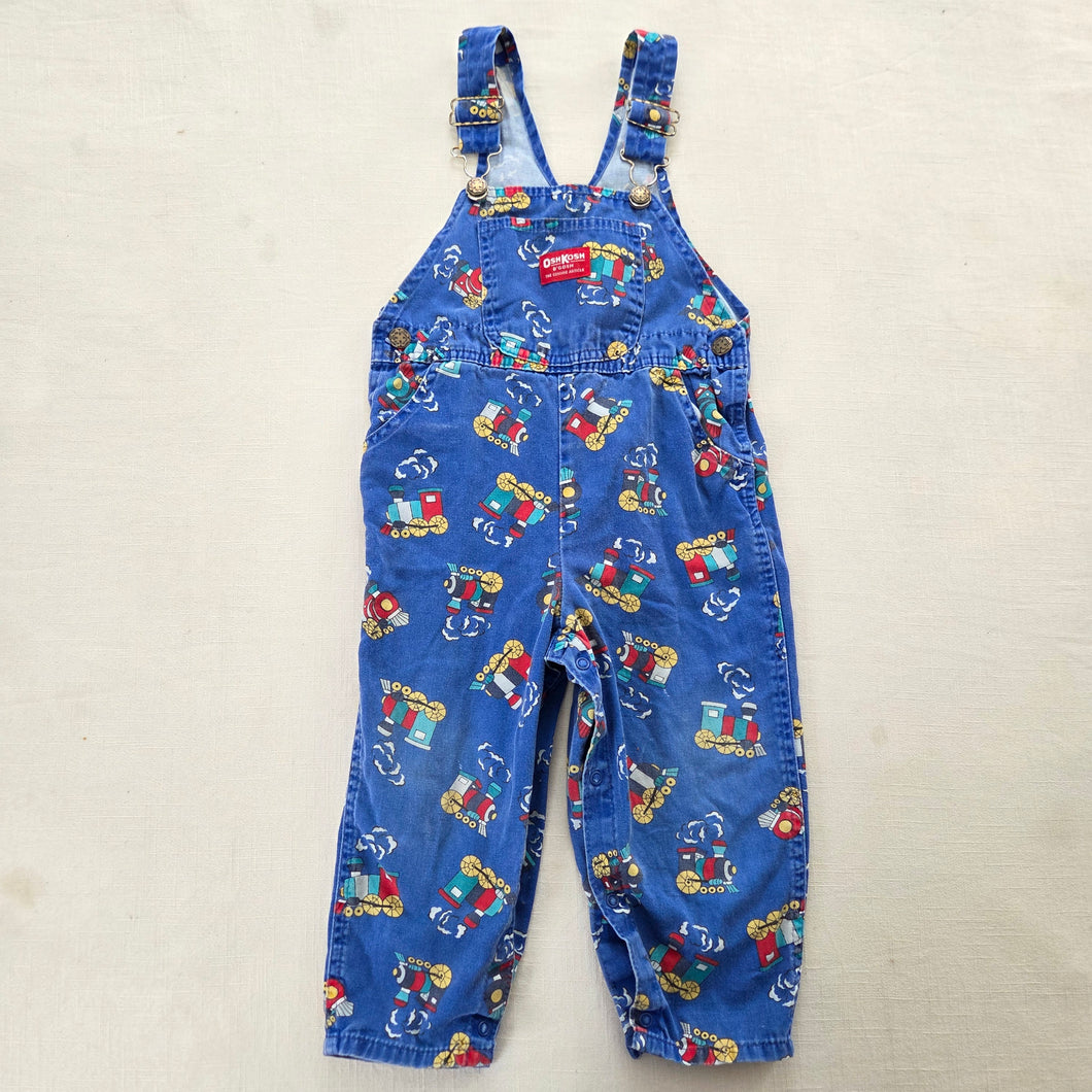 Vintage Oshkosh Trains Overalls 4t