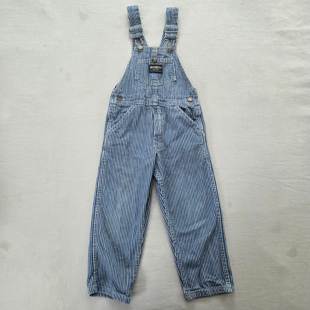 Vintage Oshkosh Engineer Striped Overalls 4t