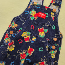 Load image into Gallery viewer, Vintage Oshkosh Cowboy Bears Overalls 4t

