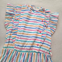 Load image into Gallery viewer, Vintage Colorful Striped Dress kids 14
