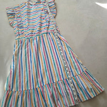 Load image into Gallery viewer, Vintage Colorful Striped Dress kids 14
