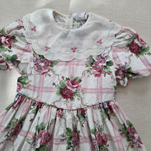 Load image into Gallery viewer, Vintage Floral Grid Dress kids 6
