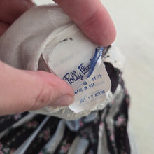 Load image into Gallery viewer, Vintage Polly Flinders Wallpaper Floral Dress 12 months *raw hem
