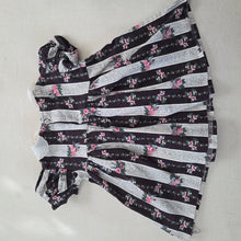Load image into Gallery viewer, Vintage Polly Flinders Wallpaper Floral Dress 12 months *raw hem
