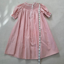 Load image into Gallery viewer, Vintage Smocked Pink Floral Heirloom Dress 4t/5
