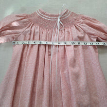 Load image into Gallery viewer, Vintage Smocked Pink Floral Heirloom Dress 4t/5
