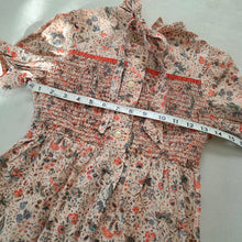 Load image into Gallery viewer, Vintage Smocked Pink Floral Dress kids 12
