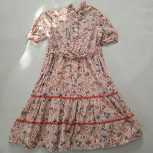 Load image into Gallery viewer, Vintage Smocked Pink Floral Dress kids 12
