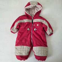 Load image into Gallery viewer, Vintage Cozy Red Snowsuit 9-12 months
