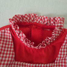 Load image into Gallery viewer, Vintage Red Gingham Twirly Dress 9-12 months
