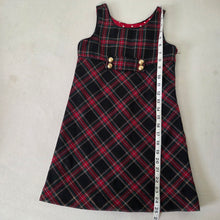 Load image into Gallery viewer, Y2k Christmas Plaid Dress kids 6/7
