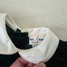 Load image into Gallery viewer, Vintage Deadstock Velvet Floral Dress 9-12 months
