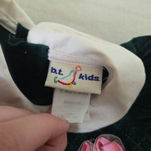 Load image into Gallery viewer, Vintage Deadstock Velvet Floral Dress 9-12 months
