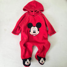 Load image into Gallery viewer, Y2K Mickey Mouse Footed Romper 6-9 months
