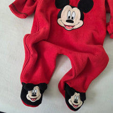Load image into Gallery viewer, Y2K Mickey Mouse Footed Romper 6-9 months
