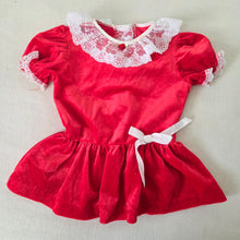 Load image into Gallery viewer, Vintage Red Velvet Tunic 2t
