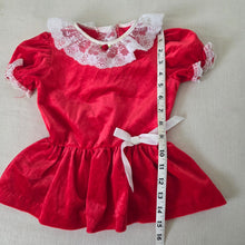 Load image into Gallery viewer, Vintage Red Velvet Tunic 2t
