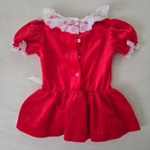 Load image into Gallery viewer, Vintage Red Velvet Tunic 2t
