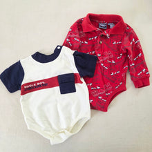 Load image into Gallery viewer, Vintage Boys Rompers Bundle 6-9 months
