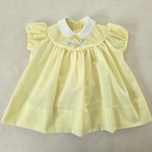 Load image into Gallery viewer, Vintage Bird Embroidered Yellow Dress 6-9 months
