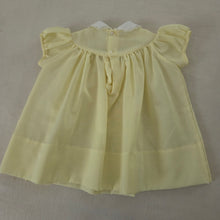 Load image into Gallery viewer, Vintage Bird Embroidered Yellow Dress 6-9 months
