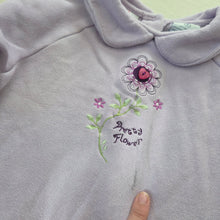Load image into Gallery viewer, Vintage "Pretty Flower" Lavender Sweater Shirt 3t/4t
