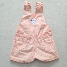 Load image into Gallery viewer, Vintage Oshkosh Peachy Pink Shortalls 6-9 months
