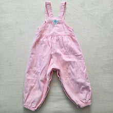 Load image into Gallery viewer, Vintage Oshkosh Pink Engineer Striped Overalls 18 months
