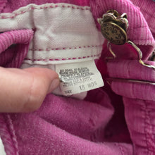 Load image into Gallery viewer, Vintage Oshkosh Magenta Cord Overalls 12-18 months
