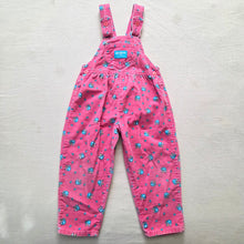 Load image into Gallery viewer, Vintage Oshkosh Floral Cord Overalls 3t
