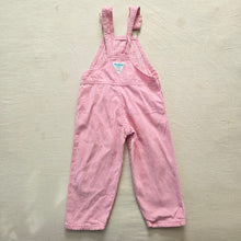 Load image into Gallery viewer, Vintage Oshkosh Pink Engineer Striped Overalls 3t
