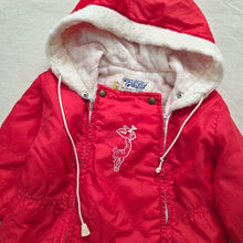 Load image into Gallery viewer, Vintage 50s/60s Deer Red Hooded Snowsuit 18-24 months
