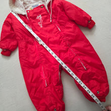 Load image into Gallery viewer, Vintage 50s/60s Deer Red Hooded Snowsuit 18-24 months
