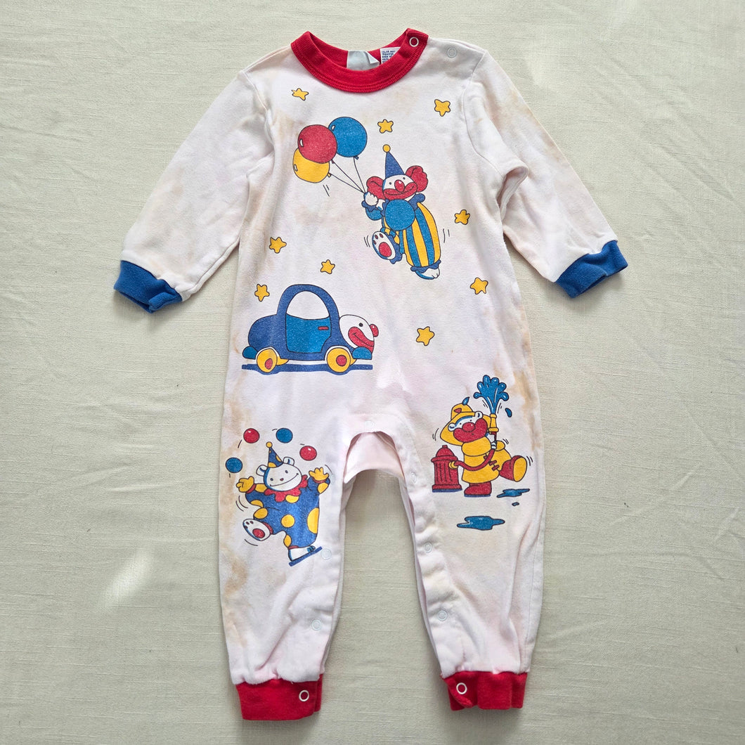 Vintage Animals Playing Bodysuit 18-24 months *flaw