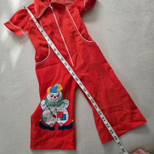 Load image into Gallery viewer, Vintage Clown Red Pantsuit 18-24 months
