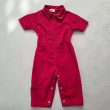 Load image into Gallery viewer, Vintage Red Corduroy Pantsuit 12 months
