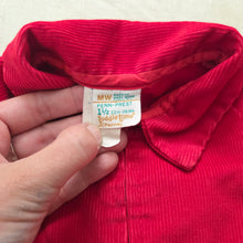 Load image into Gallery viewer, Vintage Red Corduroy Pantsuit 12 months
