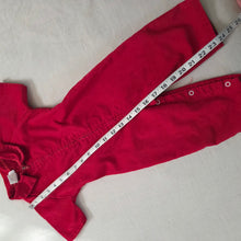Load image into Gallery viewer, Vintage Red Corduroy Pantsuit 12 months
