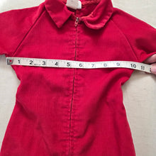 Load image into Gallery viewer, Vintage Red Corduroy Pantsuit 12 months
