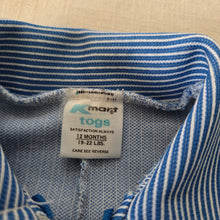 Load image into Gallery viewer, Vintage Engineer Striped Pantsuit 9 months
