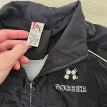 Load image into Gallery viewer, Vintage Soccer Black Jacket 4t
