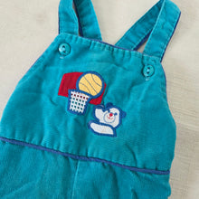 Load image into Gallery viewer, Vintage Healthtex Basketball Bear Overalls 9-12 months
